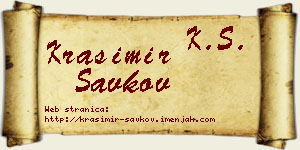 Krasimir Savkov vizit kartica
